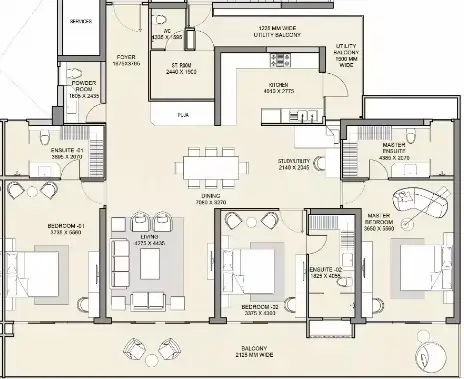 m3m the cullinan location